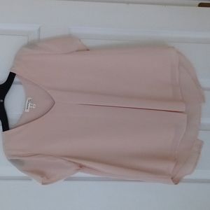 Beige short sleeved blouse